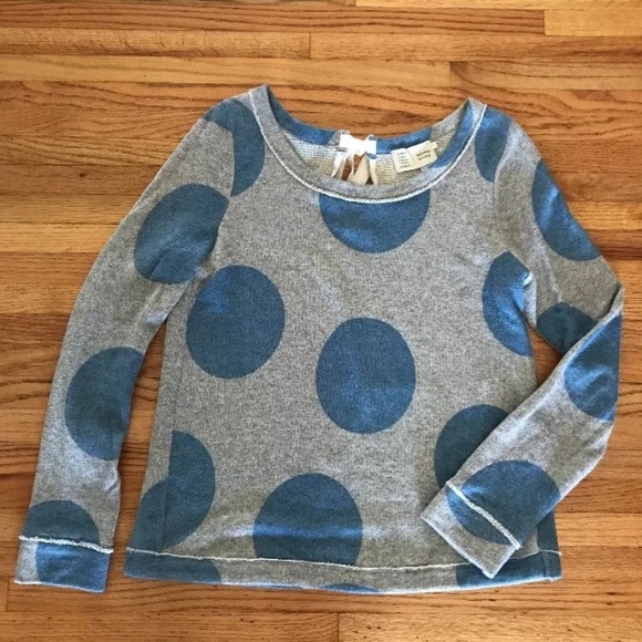 Anthropologie Tops - saturday Sunday blue gray polka dot